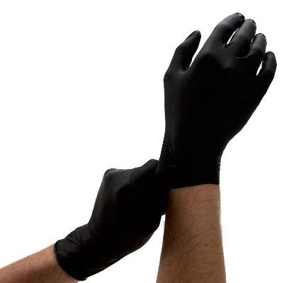 Nitril Handschuhe puderfrei schwarz 100 Stück