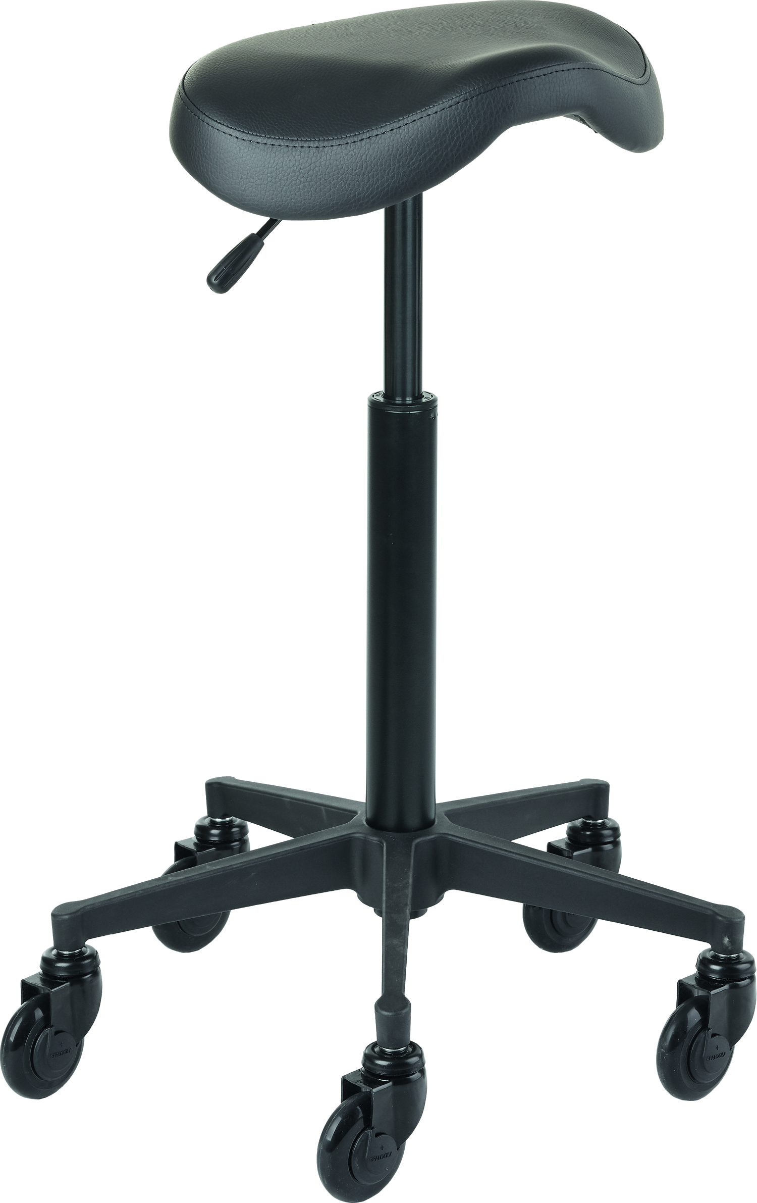 Rollhocker Saddle L mit ClicTec Rollen, Höhe 58-84 cm