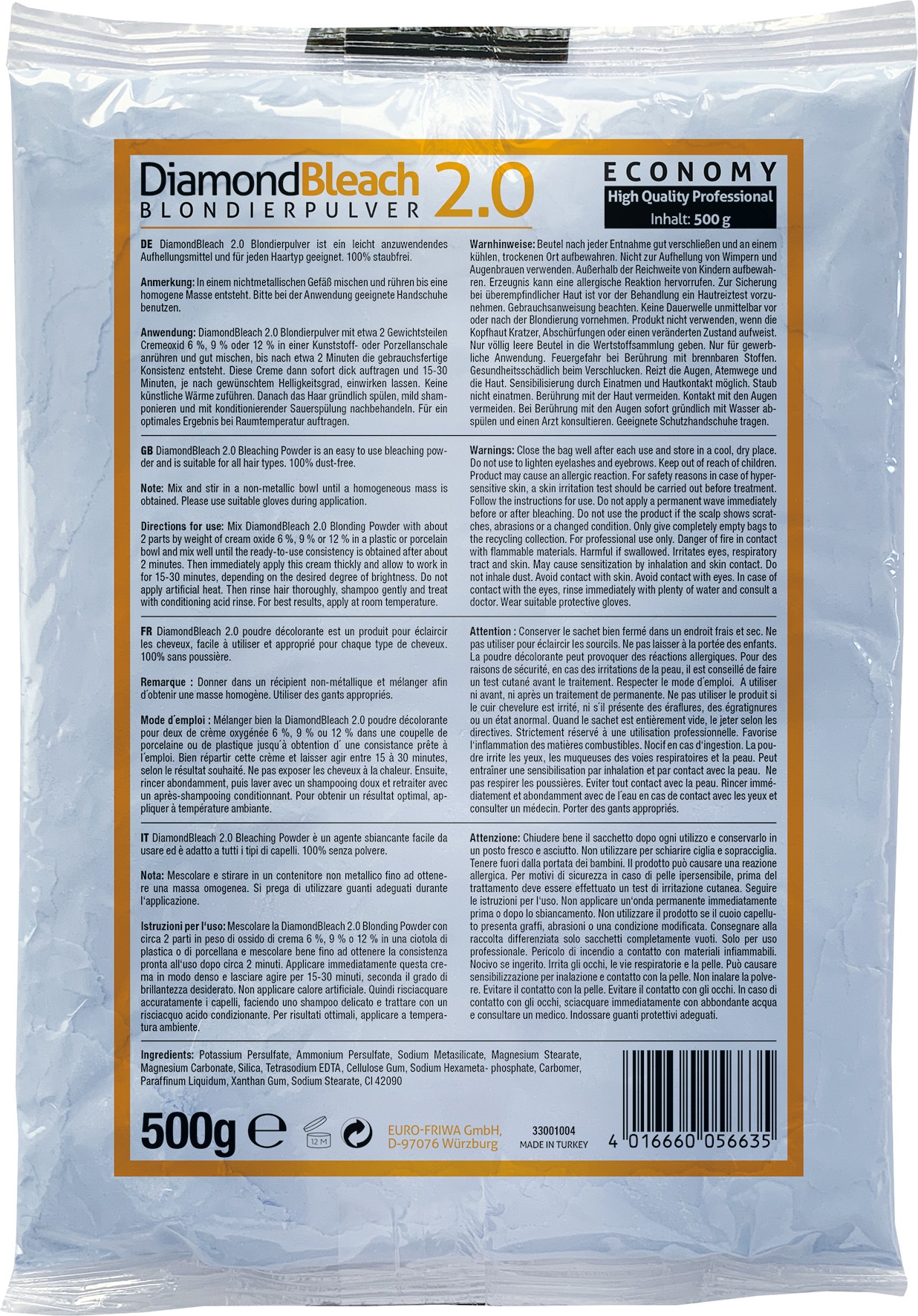 Dusy Diamond Bleach 2.0 Blondierpulver Dusy Diamond Bleach 2.0 Blondierpulver