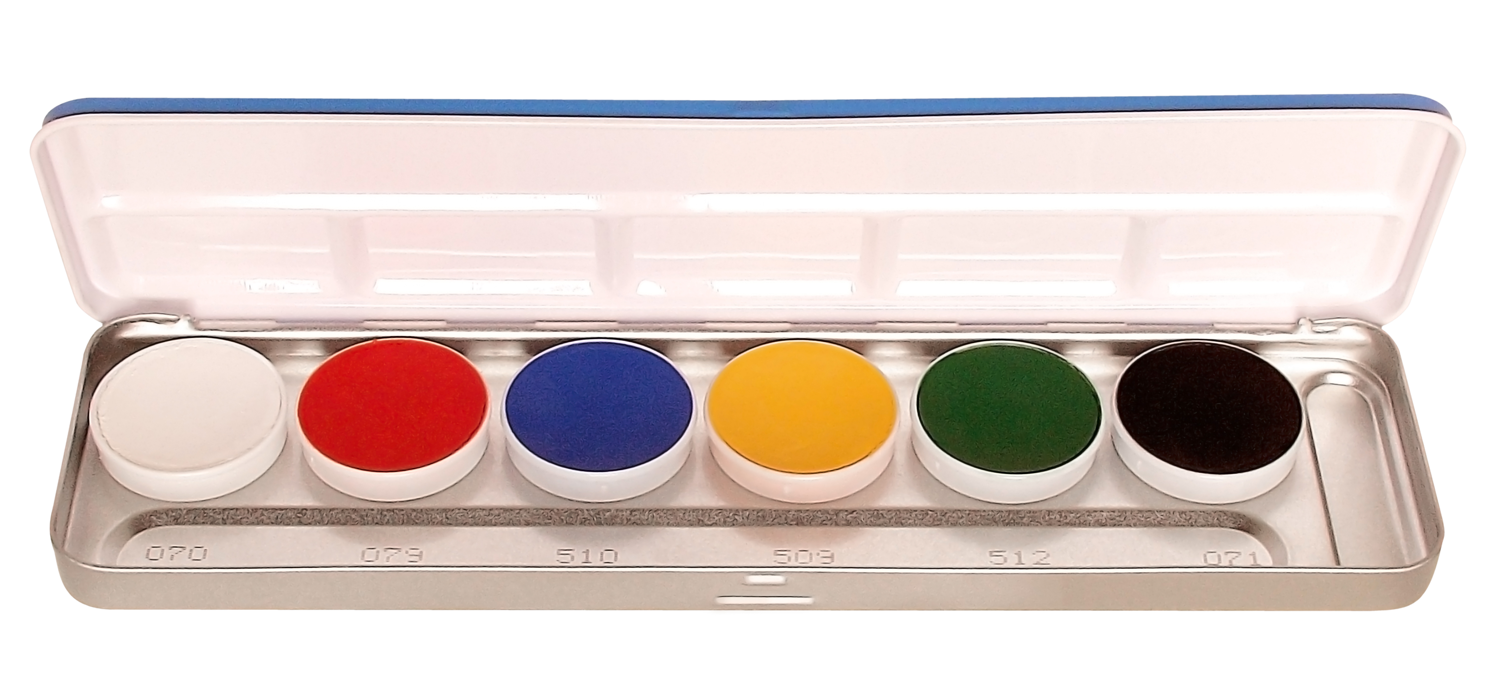 Kryolan Schminkpalette 6er Supracolor Fettschminke