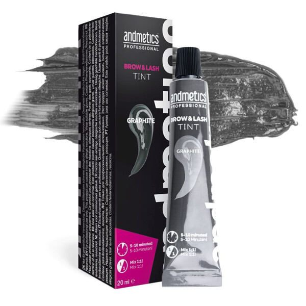 Andm.Augenbrauen-& Wimpernfarben,graphit