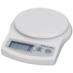 Maul Präzisionswaage weiß, inkl. Batterie