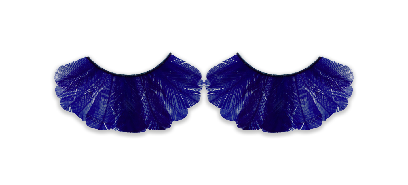 Kryolan Peacock Wimpern blue 9341