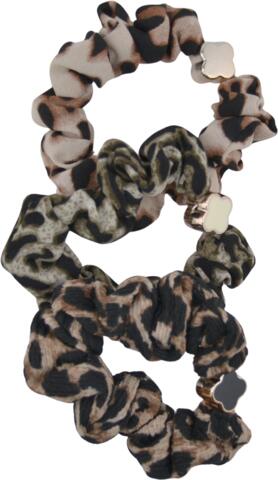 Scrunchi animal print mit Blüte 3 St