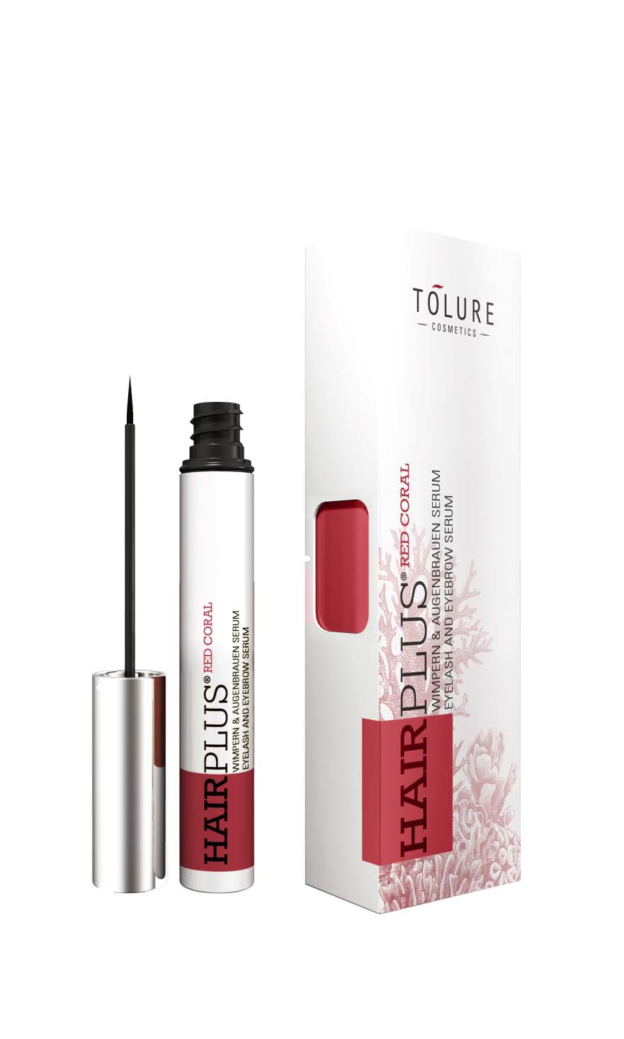 Hairplus Wimpern & Augenbrauen Intensivierungsfluid Red Coral