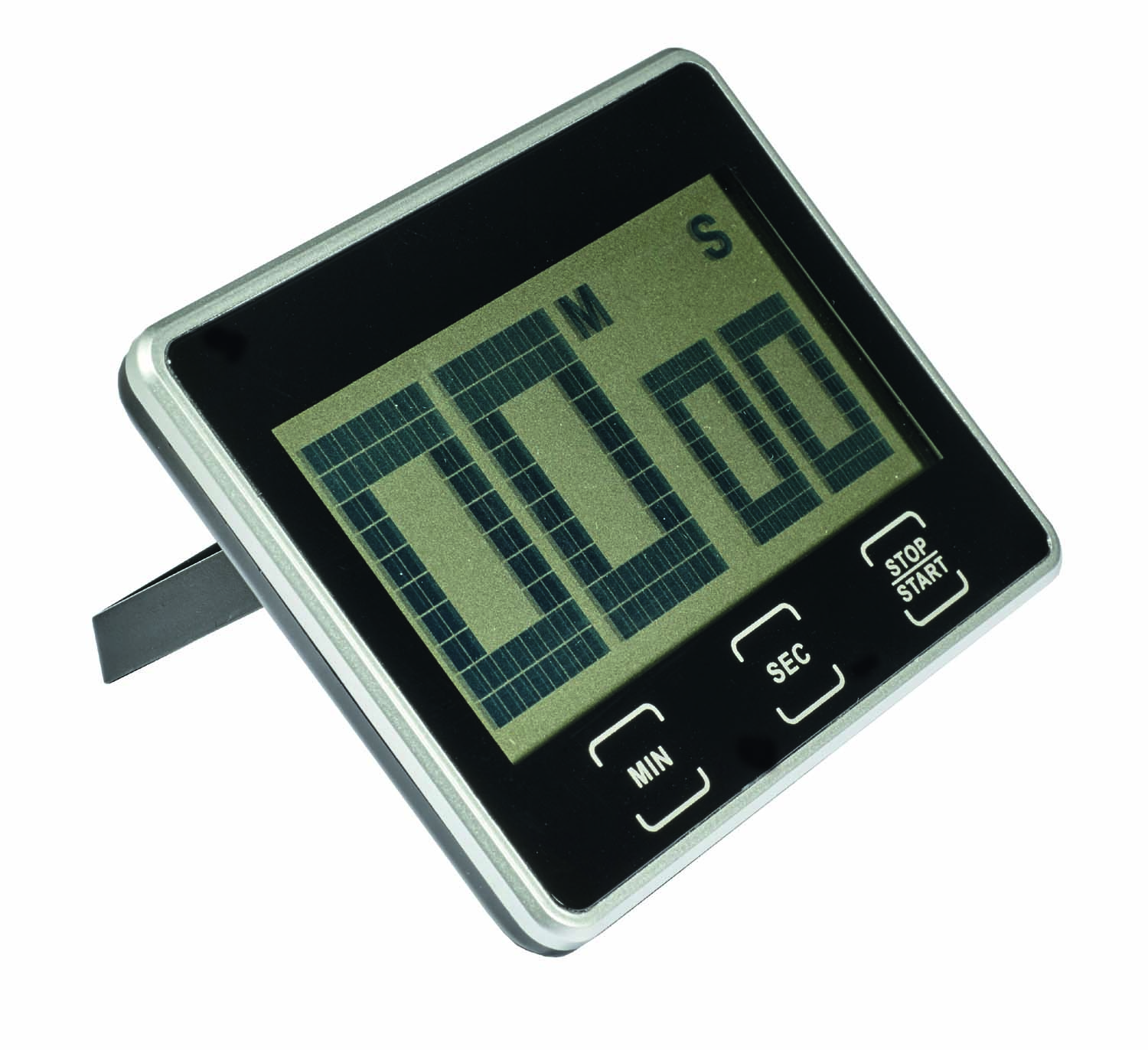 Digitaltimer Time´s Up schwarz/silber