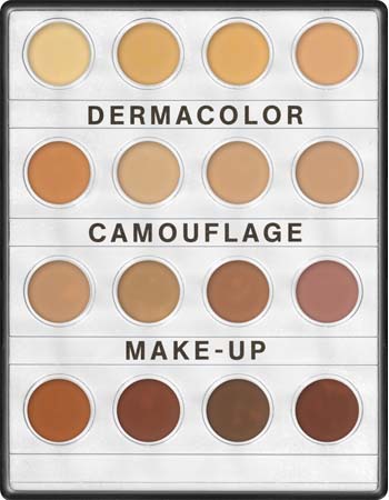 Kryolan Dermacolor Camouflage Mini Palette 16 Farben