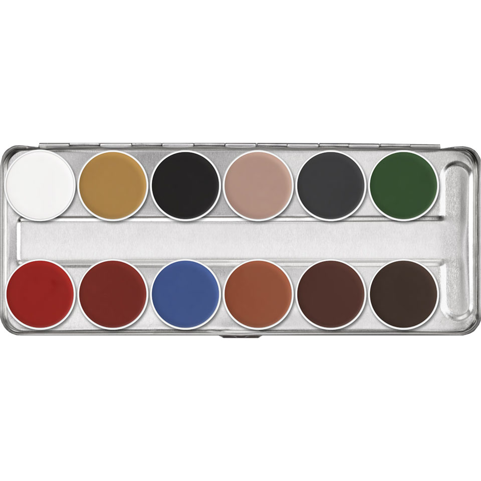 Kryolan Schminkpalette 12er Aquacolor Kryolan Schminkpalette 12er Aquacolor