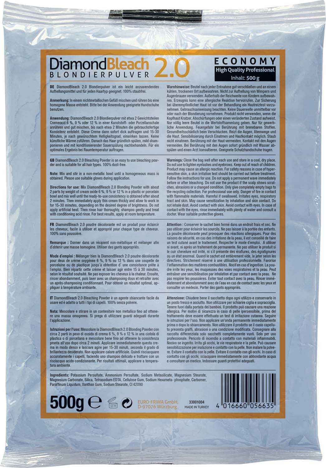 Dusy Diamond Bleach Blondiermittel blau, 500g