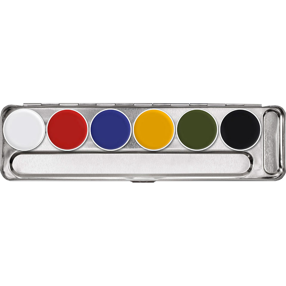 Kryolan Schminkpalette 6er Supracolor Fettschminke Kryolan Schminkpalette 6er Supracolor Fettschminke