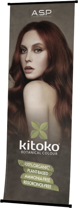 Kitoko Textilbanner copper